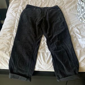 I’m selling Urban Outfitters BDG mom high-rise black corduroy pants. Size 31